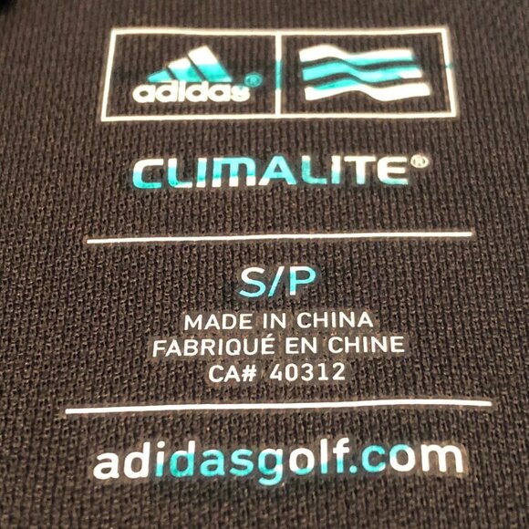 Adidas Climalite Lg Sleeve 1/4 Zip Top Black Sz S - Picture 8 of 10